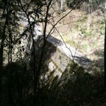 登山道途中の砂防ダム？